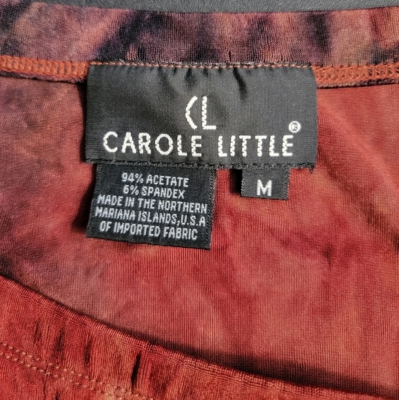 CAROLE Little Vintage Beaded Trim Midi Skirt Multicolored Size Medium - Picture 4 of 4